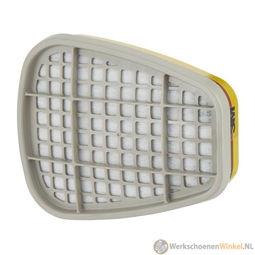3M 6075 Gas- en dampfilter A1 en formaldehyde, 8 stuks
