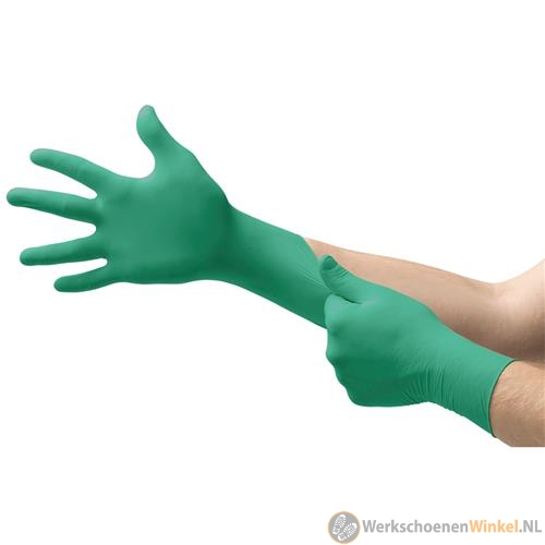 Ansell TouchNTuff 92-600 disposable handschoen groen, dispenser/100st