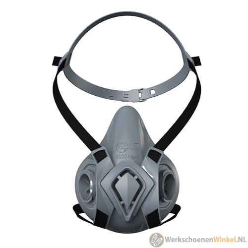 BLS 4000next R Herbruikbaar halfgelaatsmasker , thermoplastisch rubber, B-lock, maat M/L