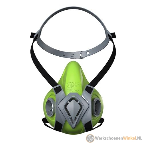 BLS 4000next S Herbruikbaar halfgelaatsmasker, siliconenrubber, B-lock, maat M/L