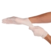 Disposable handschoen latex wit, gepoederd, dispenser à 100st