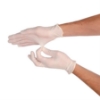 Disposable handschoen latex wit, gepoederd, dispenser à 100st