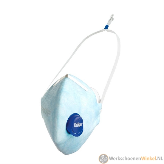 Dräger X-plore 1720V Stofmasker FFP2, met uitademventiel, 10 stuks