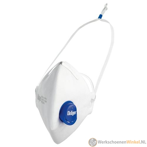 Dräger X-plore 1730 Stofmasker FFP3, met uitademventiel en Easystop, 10 stuks