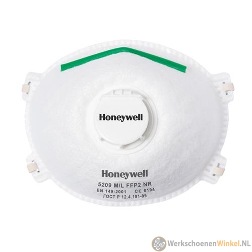 Honeywell Stofmasker 5209 M/L P2 NR D V, 20 stuks