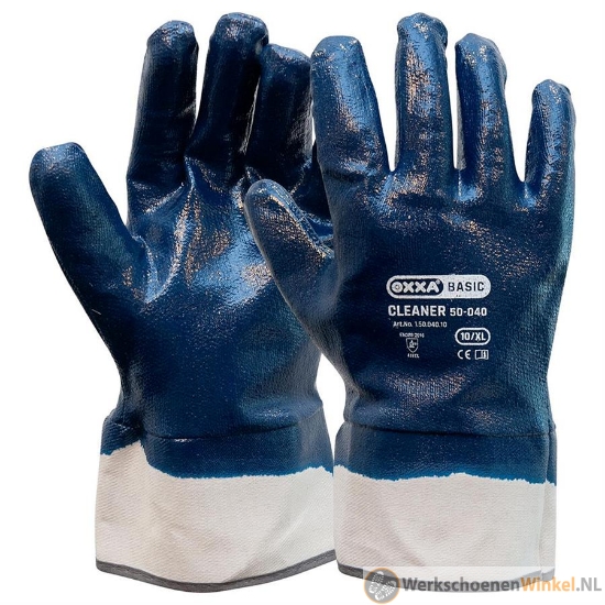 Oxxa 50-040 Cleaner NBR kap blauw/wit