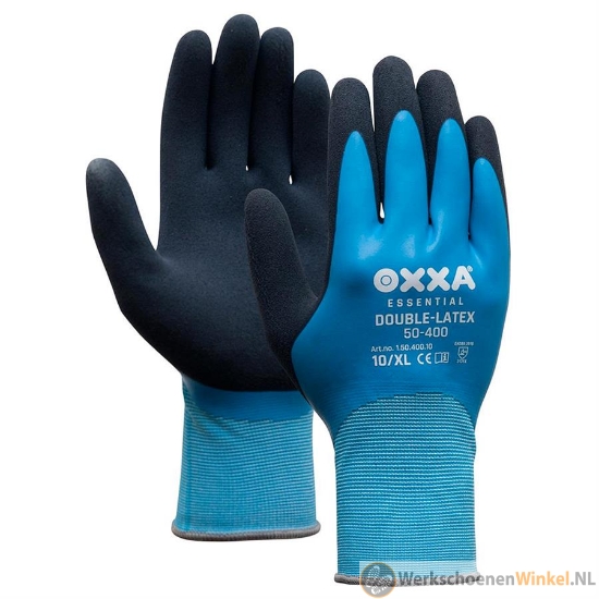 Oxxa 50-400 Double-Latex zwart/blauw