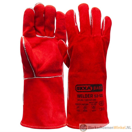 Oxxa 53-122 Welder splitleder rood