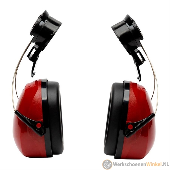 Oxxa Sonora 8210 Gehoorkap met helmbevestiging SNR 29 rood