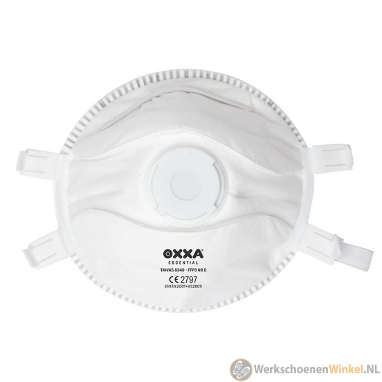 Oxxa Taivas 6340 Stofmasker FFP3 met ventiel wit