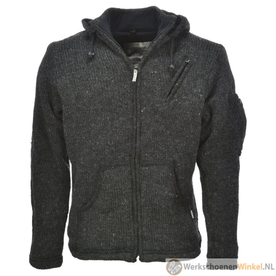 Pure Wool WJK1323 Tim Herenvest antraciet