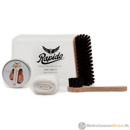 Rapide Schoenpoets Set (+ Schoencreme Neutraal), box 1 st