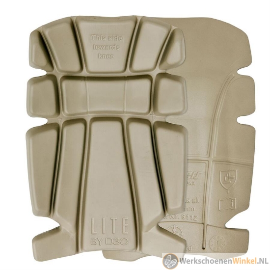 Snickers 9112-1400 D3O Lite Kniebeschermers zand