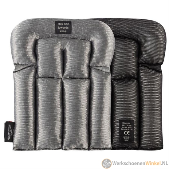 Snickers 9118-0408 Vloerleggers Kniebeschermers zwart/aluminium