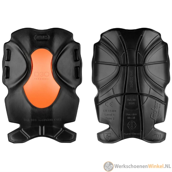 Snickers 9191-0405 XTR D3O Kniebeschermers zwart/oranje