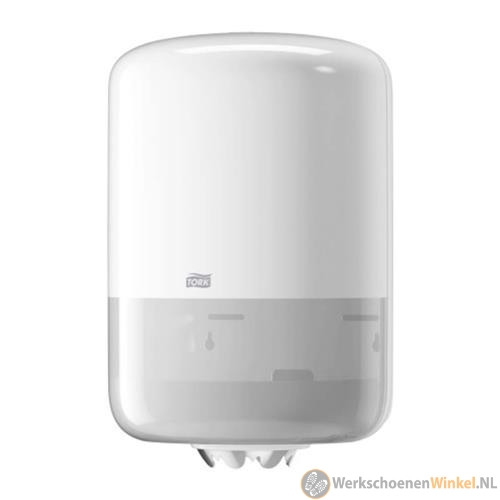 Tork 559000 Centerfeed Poetspapier Dispenser, wit, kunststof, Elevation-Line