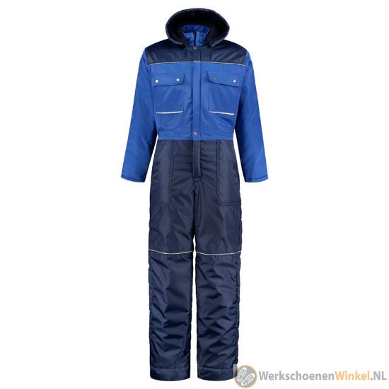 Voordelige Winteroverall korenblauw/marineblauw