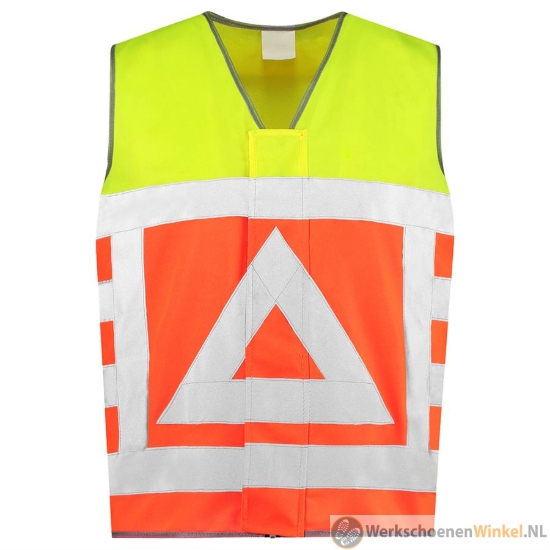 Voordelige Veiligheidsvest Verkeersregelaar fluorgeel/oranje