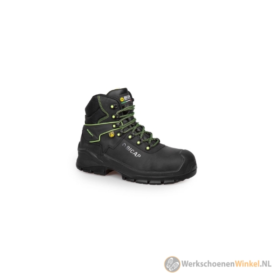 Afbeelding van Halfhoge Bicap S3 ESD werkschoen met slijtvaste scuff-cap (extra stevig)  - zwart