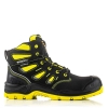 Afbeelding van Stevige reflectie werkschoen Buckbootz High S7S SC LG WR (metaalvrij) - zwart/geel