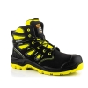 Afbeelding van Stevige reflectie werkschoen Buckbootz High S7S SC LG WR (metaalvrij) - zwart/geel