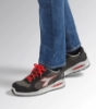 Afbeelding van Ademende Diadora werkschoen Low S3S FO SR K-Sole antipenetratiezool - asfalt/zilver/rood