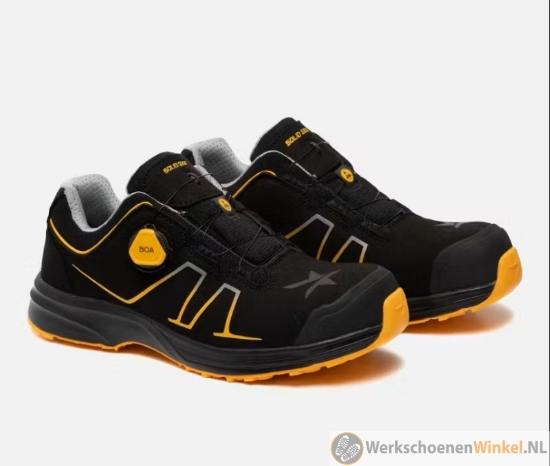 Afbeelding van Hoge Grisport 70416L S3 ESD veiligheidsschoen met stalen bescherming (breed inzetbaar) - zwart