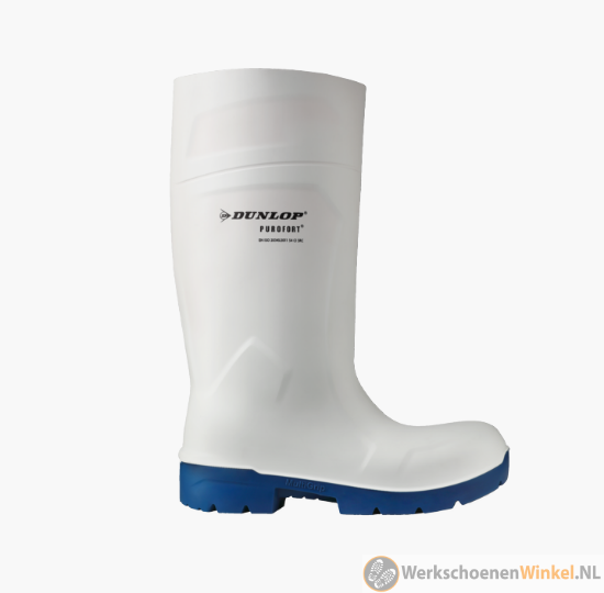 Afbeelding van MultiGrip Dunlop S4 veiligheidslaars FoodPro SRC (ideaal voor foodindustrie) - wit/blauw