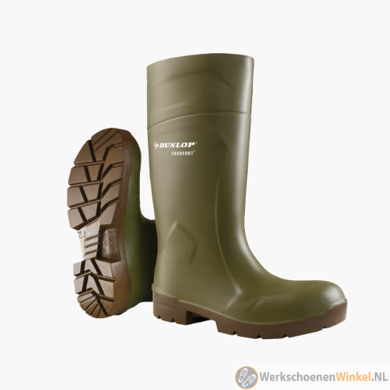 Afbeelding van MultiGrip Dunlop S4 veiligheidslaars FoodPro CI SRC (ideaal voor foodindustrie) - groen/bruin