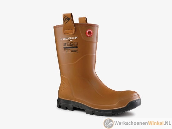 Afbeelding van Dunlop RigPRO S5 SRC veiligheidslaarzen met stalen bescherming en CI isolatie (waterdicht) - bruin/zwart