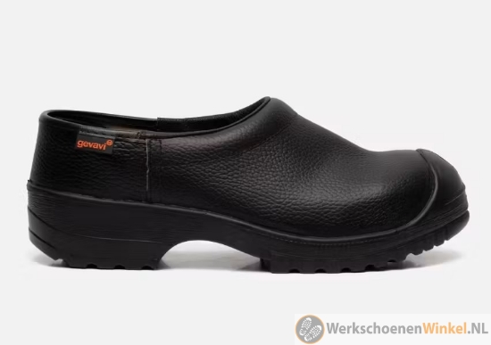 Afbeelding van Flexibele Gesloten schoenklomp Gevavi Next 1250 PU stalen beschermneus (onbeveiligd) - zwart