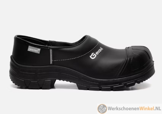 Afbeelding van Stevige werkklomp Gevavi Next Syrdic S3 Gesloten Flex Slijtvast PU lichtgewicht - zwart