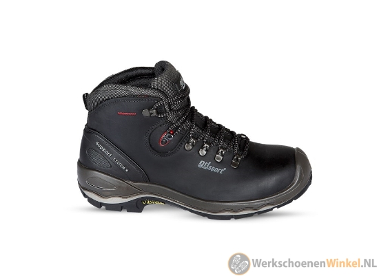Afbeelding van Slijtvaste Grisport 72049 hoog veiligheidsschoen S3 antislip & hittebestendig (tot 300 graden) - zwart/rood
