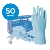 Afbeelding van 28 cm lange chemie bestendige KCL Dermatril P 743 handschoen (blauw, 50 stuks)
