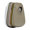 Afbeelding van 3M 6099 combinatiefilter A2B2E2K2HgP3 R + formaldehyde, met goed gezichtsveld en lage ademweerstand (4 stuks)