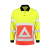 Afbeelding van Comfortabele 100% polyester poloshirt verkeersregelaar (ademend) - RWS fluorgeel/oranje