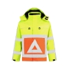 Afbeelding van Professionele RWS verkeersregelaarsparka waterdicht en ademend - fluorgeel/oranje