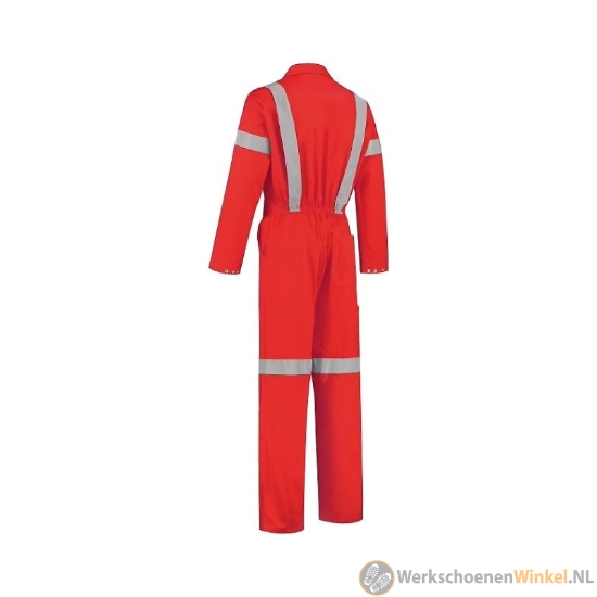 Afbeelding van Professionele winteroverall gevoerd waterafstotend met afneembare capuchon (reflecterend) - blauw