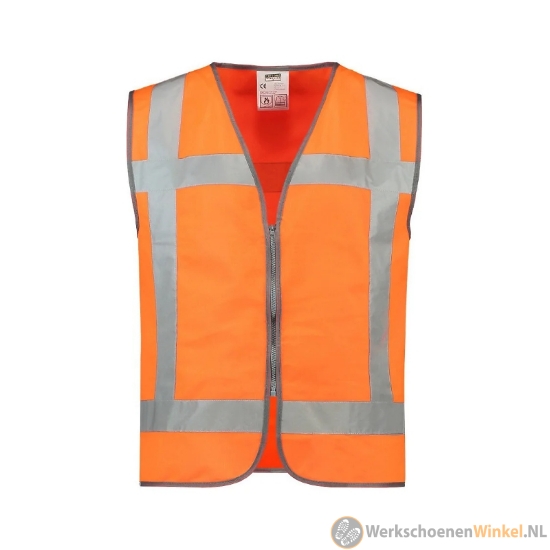 Afbeelding van Duurzame werkbroek RWS-reflectie striping met extra praktische zakken  - fluororanje