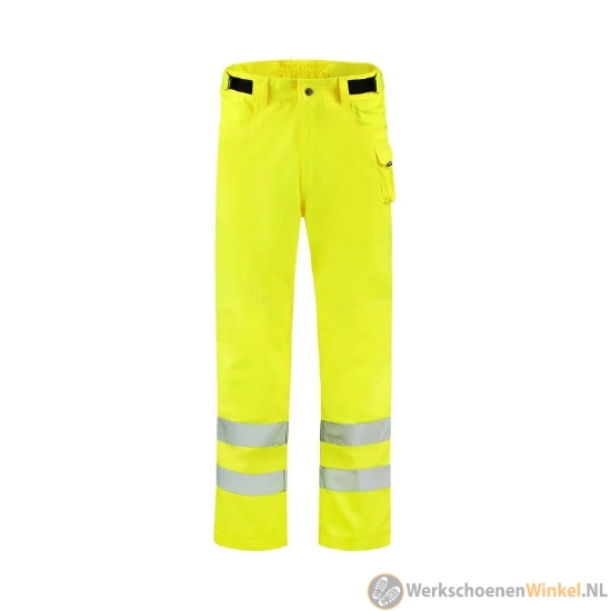 Afbeelding van Stevige werkbroek met RWS-reflectie en extra praktische opbergzakken - fluorgeel