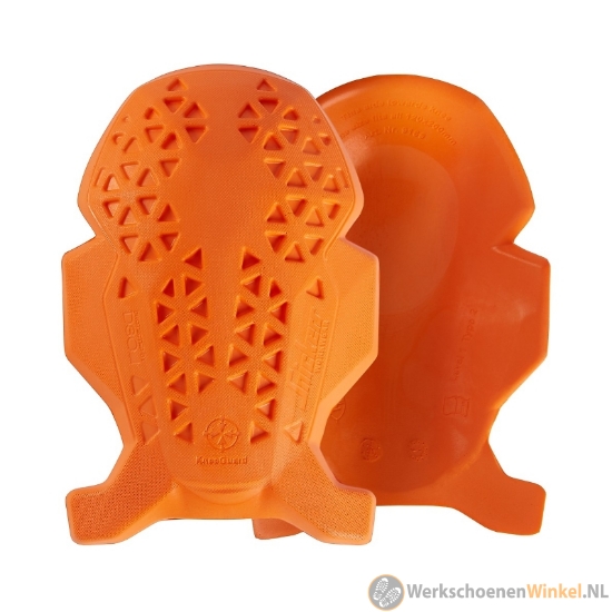 Afbeelding van Flexibele Snickers ergo kniebeschermers impactbeschermend - oranje