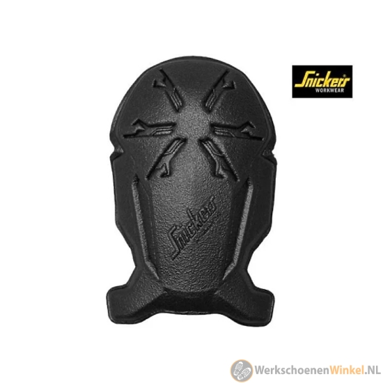 Afbeelding van Voorgevormde Snickers kniebeschermers van duurzaam EVA-materiaal - zwart/geel