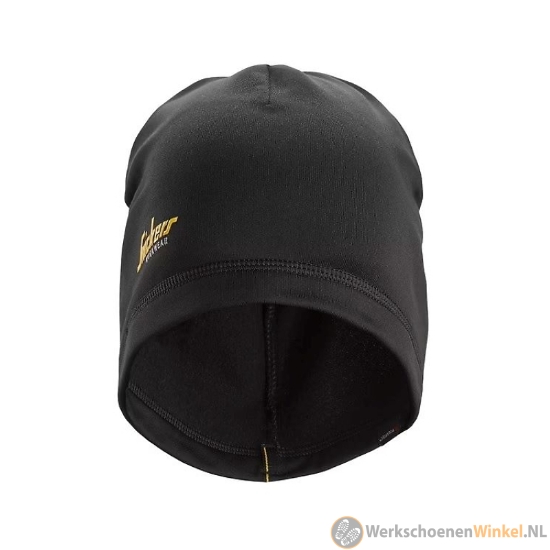 Afbeelding van Zwarte Snickers Polartec beanie voor koude werkomstandigheden