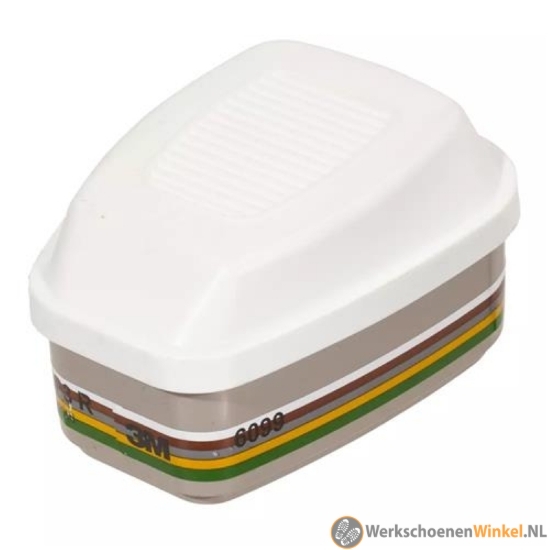 Afbeelding van 3M 6099 combinatiefilter A2B2E2K2HgP3 R + formaldehyde, met goed gezichtsveld en lage ademweerstand (4 stuks)