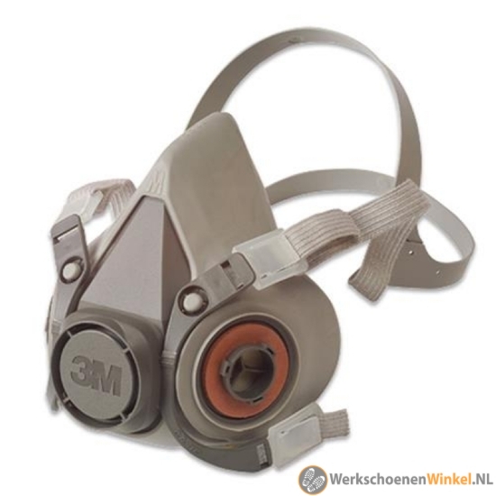 Afbeelding van 3M 6200 herbruikbaar halfgelaatsmasker met zeer lage ademweerstand (Maat M)