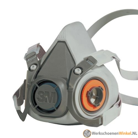 Afbeelding van 3M 6300 herbruikbaar halfgelaatsmasker met uitstekende ademweerstand (Maat L)