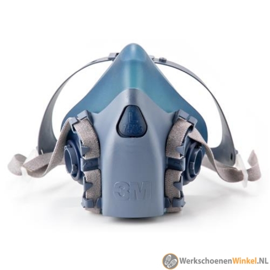 Afbeelding van 3M 7503 herbruikbaar halfgelaatsmasker siliconenrubber, met uitstekende pasvorm (Maat L)