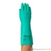 Afbeelding van Lange veiligheidshandschoen 38 cm hoogwaardig nitril (olie- & chemiebestendig) - groen