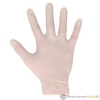 Afbeelding van Latex wegwerphandschoen gepoederd wit geschikt voor voeding en gezondheidszorg - 100 stuks