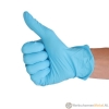 Afbeelding van Nitril wegwerphandschoenen blauw onpoederd en scheurvast - 100 stuks